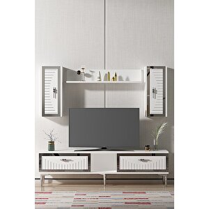 Tvr1501bs - Tuna150 Tv Üni̇tesi̇ Beyaz Silver 150cm Beyaz-Gümüş