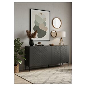 Ka1512a Resso150 Konsol, Kahve Köşesi̇, Tv Sehpasi Antrasi̇t 150cm