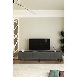 Tsa1803a - Corsa180 Tv Stand, Tv Sehpasi Antrasi̇t 180cm Antrasit Gri