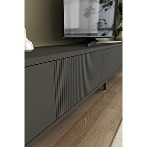 Tsa1803a - Corsa180 Tv Stand, Tv Sehpasi Antrasi̇t 180cm Antrasit Gri
