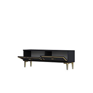 Tsa1204ag - Tunatv120 Tv Stand, Tv Sehpasi Antrasi̇t-gold 120cm