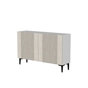 Ka1203bt Corsa120 Konsol, Kahve Köşesi̇, Tv Sehpasi Beyaz-traverten Kapak 120cm