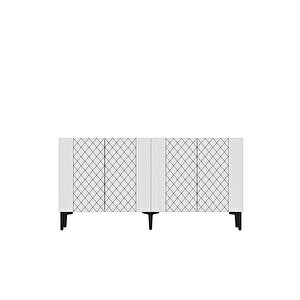 Ka1512b Resso150 Konsol, Kahve Köşesi̇, Tv Sehpasi Beyaz 150cm