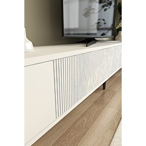 Tsa1803b - Corsa180 Tv Stand, Tv Sehpasi Beyaz 180cm Beyaz