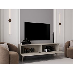 Melura Tv Ünitesi - Tv Sehpası 160 Cm %100 Mdf Lake Ahşap Ayaklı Kumtaşı