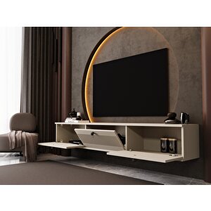 Melura Tv Ünitesi - Tv Sehpası 200 Cm Duvara Monte %100 Mdf Kumtaşı