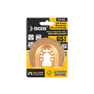 Sgs Multi-tools Kesi̇ci̇ Ve Raspalama Derz Arasi Temi̇zleme Karbür 65mm Sgs1882