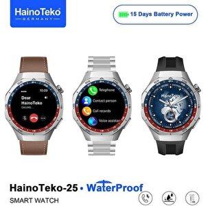 Amoled Ekran Waterproof 3 Kordonlu Akıllı Saat Teko25 Siyah