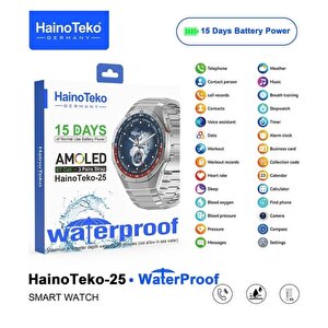 Haino Teko Amoled Ekran Waterproof 3 Kordonlu Akıllı Saat Teko25