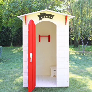 Ahşap Soyunma Kabini Xl Kirmizi