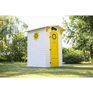 Ahşap Soyunma Kabini Xl Sari