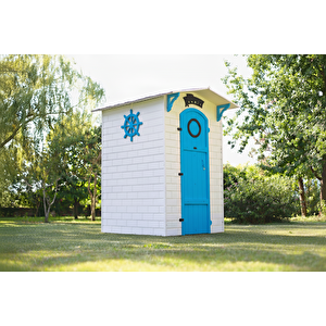 Ahşap Soyunma Kabini Xl Mavi̇