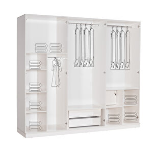Edsy Home Ada 6 Kapaklı Gardırop