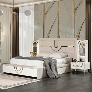 Edsy Home Safir Bazalı Bençli Karyola Mdf