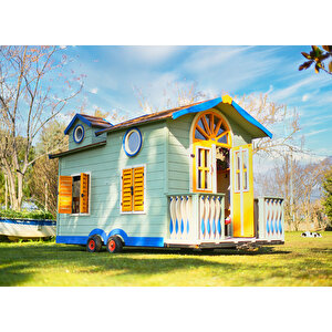 Mandu Ahşap Çocuk Tinyhouse Oyun Evi