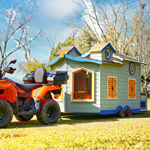 Mandu Ahşap Çocuk Tinyhouse Oyun Evi