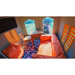Mandu Ahşap Çocuk Tinyhouse Oyun Evi