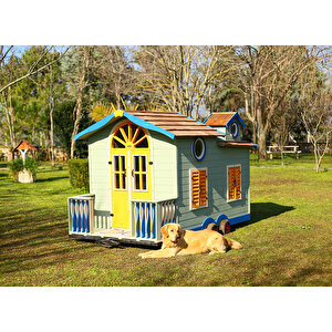 Mandu Ahşap Çocuk Tinyhouse Oyun Evi