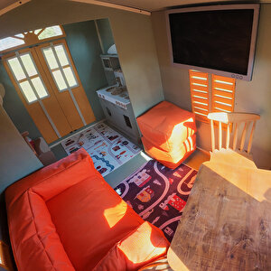 Mandu Ahşap Çocuk Tinyhouse Oyun Evi
