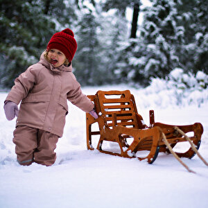 Ahşap Kar Kızağı