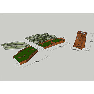 Mandu Ahşap Çocuk Mini Golf Seti