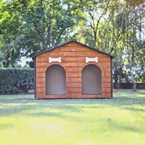 Mandu Isı Yalıtımlı 2 Bölmeli Köpek Kulübesi