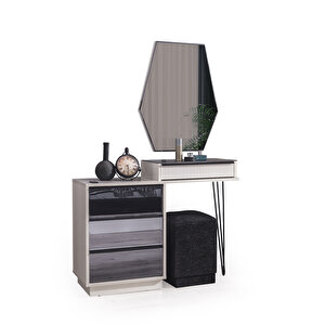 Edsy Home Diamond Aynalı Puflu Şifonyer