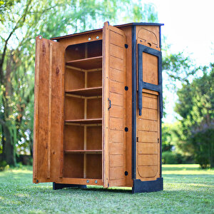 “mandu” Ahşap Slim Maxi Depolama Dolabı