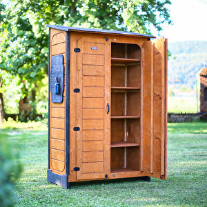 “mandu” Ahşap Slim Maxi Depolama Dolabı