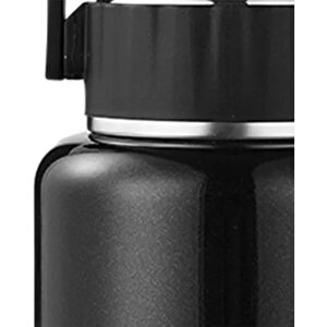 Çelik Mama Termosu Sıcak Veya Soğuk Yiyecekler Için Öğle Yemeği Termosu 900 Ml, Siyah