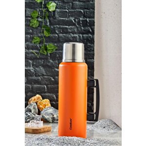 1,5 Litre Kulplu Çelik Termos Ckr-2085 Turuncu