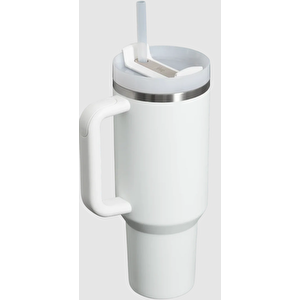 Quencher Pipetli Termos Bardak, 1.18 Litre, Beyaz