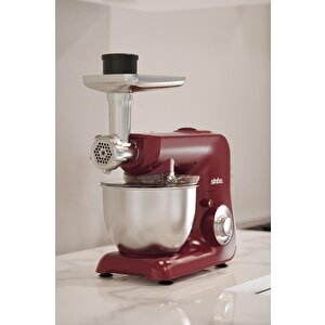 Sinbo Smx-2775 Çok Amaçlı 3ın1 Mutfak Şefi Hamur Yoğurma Kıyma Makinesi Sürahi Blender 1500w Kırmızı