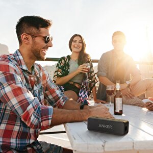 Soundcore 2 Bluetooth Hoparlör 12w Stereo Ses Ipx5 Suya Dayanıklılık 24 Saate Varan Şarj Siyah A3105