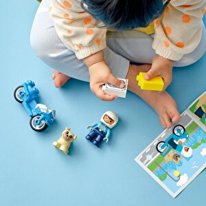 Lego Duplo 10967 Kurtarma Polis Motosikleti  (5 Parça)