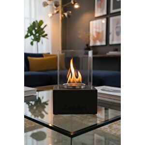 Muko Siyah Biyoetanol Masaüstü Şömine - 1 Lt Copart Yakıt Hediye