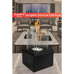 Muko Siyah Biyoetanol Masaüstü Şömine - 1 Lt Copart Yakıt Hediye