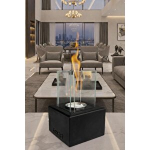 Muko Siyah Biyoetanol Masaüstü Şömine - 1 Lt Copart Yakıt Hediye