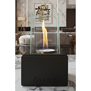 Muko Siyah Biyoetanol Masaüstü Şömine - 1 Lt Copart Yakıt Hediye