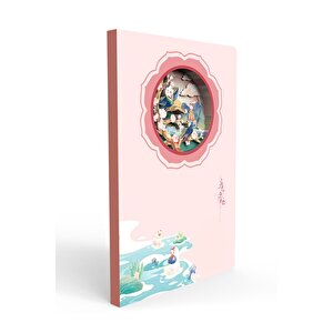 Kuş Temalı 3d Stereo Katmanlı Oyma Sayfalı Defter Ajanda Bloknot 20,8 X 14 Cm 120 Yaprak