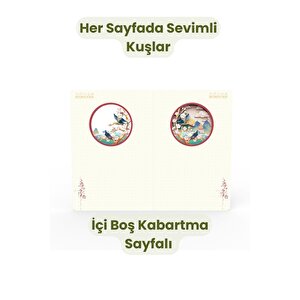 Kuş Temalı 3d Stereo Katmanlı Oyma Sayfalı Defter Ajanda Bloknot 20,8 X 14 Cm 120 Yaprak