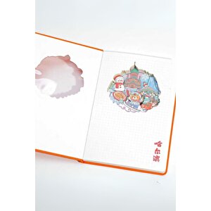 3 D Yılbaşı Temalı Defter Defter Stereo Katmanlı Oyma Sayfalı Defter Ajanda Bloknot 20,8 X 14