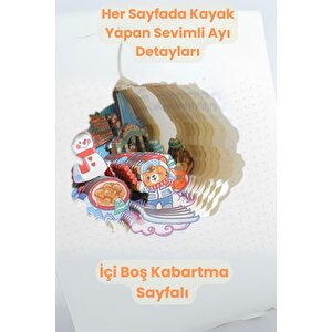 Ecrou 3 D Yılbaşı Temalı Defter Defter Stereo Katmanlı Oyma Sayfalı Defter Ajanda Bloknot 20,8 X 14