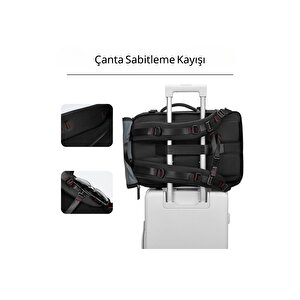 Ecrou Çok Fonksiyonlu Sırt Çantası Siyah
