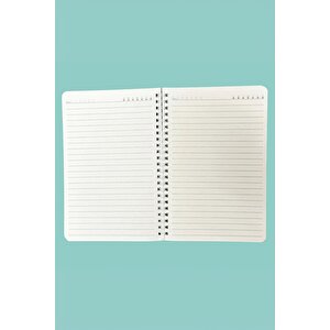 Spiralli İnce Kapak Flower Defter