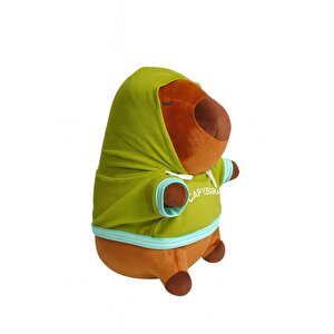 Ecrou Sweatshirtlü  Capybara Peluş Oyuncak 35 Cm