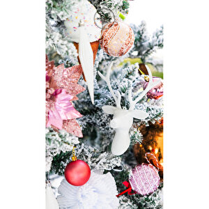 Yılbaşı Süsü 3 Lü Lolipop Pembe 15 Cm