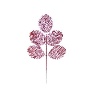 Yapay Simli İğne Dalı Kırmızı 67 Cm