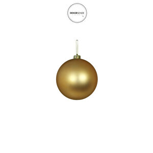 Yılbaşı Süsü Mat Top Şampanya 20 Cm