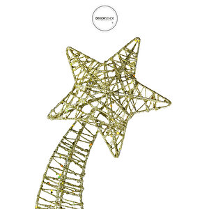 Yılbaşı Süsü Kuyruklu Yıldız Altın 28 Cm